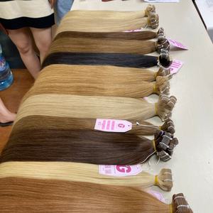 Cabello humano Lacio y liso de 16 pulgadas, cabello 100 humano sin procesar vietnamita, venta al por mayor - Product Image 6