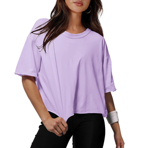 Respirant de haute qualité nouveau meilleur femmes haut court prix bon matériel abordable conception professionnelle femmes haut court - Product Image 3
