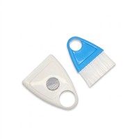 Mini pelle et brosse en PP avec rangement magnétique pour clavier, bureau, comptoir de cuisine, bleu et rose