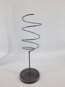 Support à vin individuel en fer forgé sur mesure, présentoir de table en métal vintage pour bar et maison - Product Image 2