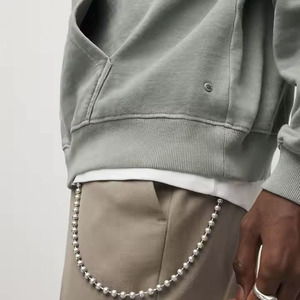 Alta calidad sin cuerda transpirable piedra ácido lavado sudaderas con capucha hombres cremallera completa Us Boxy 500 GSM diseñador lavado Sudadera con capucha para hombres - Product Image 6