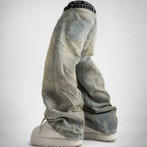 <b>Wholesale</b> Acid Wash <b>Sweatpants</b> High Quality Men's <b>Sweatpants</b> With Pockets Custom Logo Sweat Pants for Men - Product Image 3