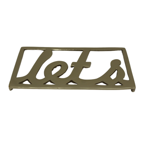 Venta caliente Decoración de mesa Aluminio Calabaza Salvamanteles Color dorado Estilo moderno Posavasos y pedestal para decoración de mesa - Product Image 5