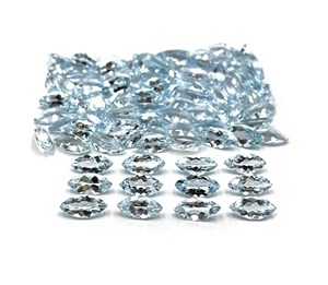 Natural <b>Aquamarine</b> Marquise Cut Loose Gemstone Lot 2*4-5*10 MM <b>Aquamarine</b> Gemstone For Jewelry Making Stone - Product Image 1