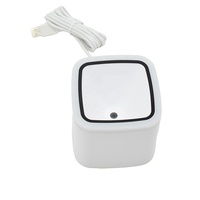 Escáner de Códigos QR USB con Cable para Escritorio, Lector de Códigos de Barras para Pagos, Escaneo de Códigos de Barras Manos Libres para Cajas Registradoras de Supermercados y Puntos de Venta
