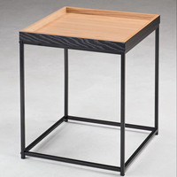 Table basse moderne en métal de style nordique convertible et durable pour le salon