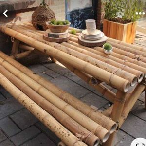 Vente en gros ensembles de table et de chaises en bambou pour salon, jardin, pas cher, haute qualité du Vietnam - Product Image 2