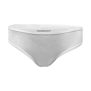 SanAmoreZ Ash Lot de 3 slips de bikini non tissés à taille basse pour femmes Comfort Spandex Cotton Everyday Solid Heat Transfer Printing Best - Product Image 2