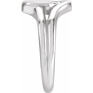 Stuller Interlocking <b>Ring</b> 57971:104P PL for Engagement - Product Image 3