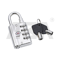 Cadenas à combinaison pour porte et voyage, 4 chiffres, haute sécurité, en acier et alliage de zinc, ABA