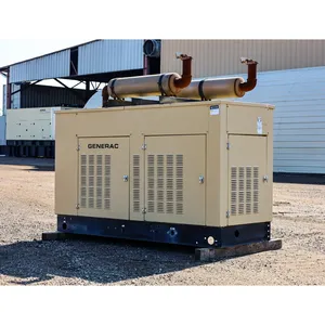 Groupe électrogène industriel monophasé au gaz naturel de 100 kW d'occasion - Sortie 277/480 V, résistant aux intempéries, alimentation de secours commerciale - Product Image 2