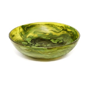 Cuenco decorativo de resina hecho a mano, acabado suave y brillante, aspecto artístico elegante, perfecto para aperitivos, ensaladas o uso en la mesa de la cocina - Product Image 3