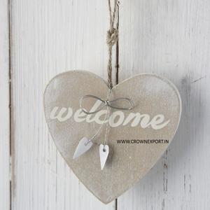 Corazón de grabado con estrella y corazón Adorno colgante de pared de Navidad para la casa para decorar la ocasión navideña - Product Image 5