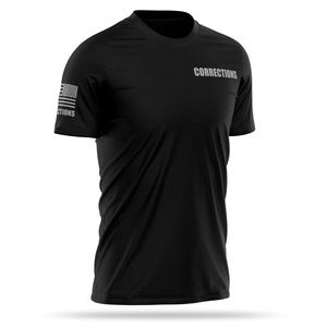 Premium Quality CORRECTIONS Men's Breathable Performance Shirt <b>Mix</b> Clothes Bale Stretchable <b>Fabric</b> Outdoor Streetwear T Shirt - Product Image 3