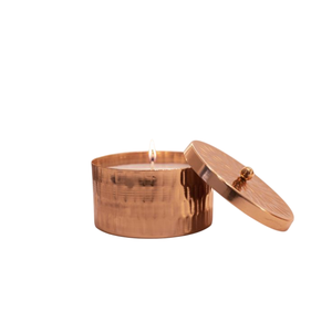 Bougeoir rond en métal fait à la main de qualité exclusive avec couvercle Bougeoir de décoration d'intérieur au design fantastique pour le mariage et les événements - Product Image 4