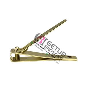 เครื่องตัดเล็บพลาสม่าสีทองสวยงามระดับมืออาชีพ สแตนเลสสตีล รับทำโลโก้ของคุณเอง อุปกรณ์เสริมความงาม GETUP BROSONS IMPEX - Product Image 6