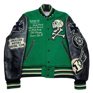 Chaqueta Bomber Vintage Personalizada con Bordado Chenille para Hombre, Blanca Lisa, Estilo Universitario para Invierno, al por Mayor - Product Image 1