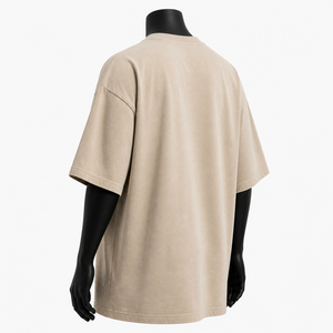เสื้อยืดสตรีทแวร์ผู้ชายไซส์ใหญ่ ผ้าฝ้าย พิมพ์ลายมินิมอล ทรงหลวม ไหล่ตก รับผลิตตามแบบ (OEM) ขายส่ง - Product Image 6