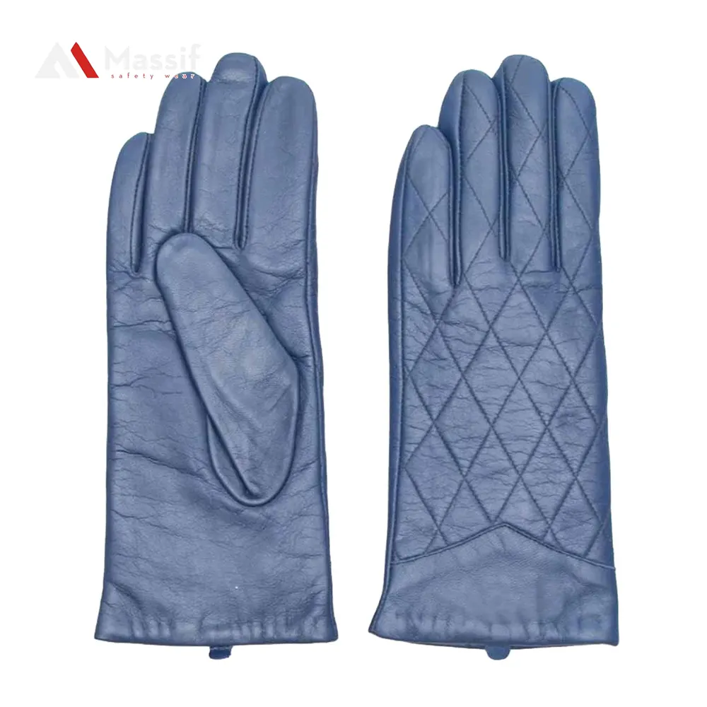 Sheep Skin Genuine Leather Windproof Dressing Gloves Outdoor Driving Fashion New Design Fancy Gloves