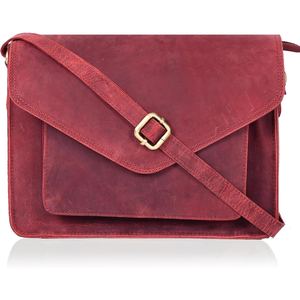 Bolso bandolera pequeño de cuero vacuno para mujer, suave y granulado, para uso diario. - Product Image 1