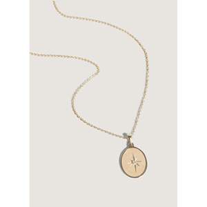 Collar X Kinn North Star, Joyería Clásica y Moderna de Aleación, Cadena de Eslabones Chapada en Oro con Diamantes y Perlas, Ideal para Fiestas y Regalos - Product Image 6