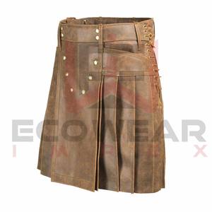 Kilts en cuir de style nouveau à prix de gros, logo personnalisé pour adultes, kilts en cuir pour hommes de style nouveau à prix de gros - Product Image 5