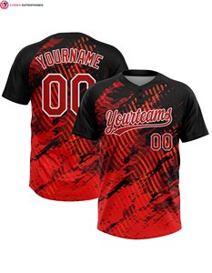 เสื้อเจอร์ซีย์ซอฟต์บอลแบบมีกระดุม2เม็ดสำหรับผู้หญิงเสื้อเบสบอลแห้งเร็ว - Product Image 3