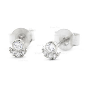 Última colección Pendientes de diamantes de oro de 14K Piedra preciosa natural de hermoso diseño Disponible Precio al por mayor 10K/18K Producible - Product Image 4