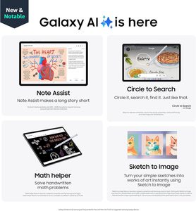 Tab S10 + Plus 12.4 256GB Tablet Android, strumenti Galaxy AI, cerchio per cercare, Display 2X AMOLED, lunga durata della batteria Design durevole - Product Image 6