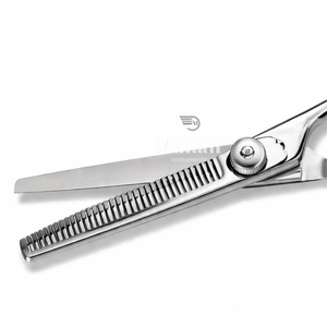 Ciseaux de coiffure professionnels de 6,7 pouces pour texturiser les cheveux, ciseaux à effiler en acier inoxydable, outil de coupe de salon réglable, fourniture OEM - Product Image 3