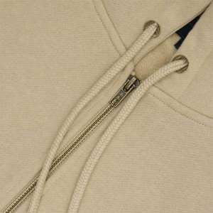 Mens Classic <b>Khaki</b> Zip-Up Hoodie - Comfortable and Stylish Full-Zip Sweatshirt for Everyday Wear, Perfect for All Seasons - Product Image 4