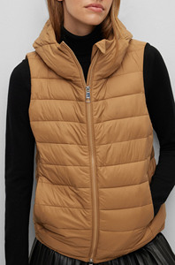 Dernier design de veste matelassée en duvet respirante pour femmes, avec finition lisse et revêtement résistant à la neige - Product Image 3
