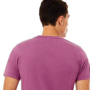 Camiseta OEM unisex Heather Magenta CVC-52% Airlume algodón, 48% Poly, 4,2 oz, manga corta - Product Image 6