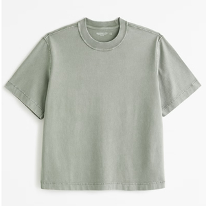 เสื้อยืดโอเวอร์ไซส์ซักได้ลายกรดมาใหม่คอกลมและสไตล์ว่างเปล่าใส่สบายพอดีเหมาะสำหรับการสร้างแบรนด์ตามสั่ง - Product Image 4