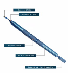 Poignée de couteau d'opération chirurgicale dentaire 3 scalpel avec l'acier manuel gradué de point de sécurité pour l'outil d'implant oral d'hôpital - Product Image 5