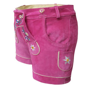 Short Longueur Durable Broderie Personnalisée Offre Spéciale Prix Pas Cher Shorts Lederhosen pour les Femmes - Product Image 4