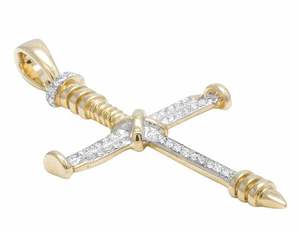 จี้เพชรโมอิส S925เงินแท้ติดเล็บสำหรับผู้ชายเครื่องประดับฮิปฮอปทางศาสนาสุดหรูตามสั่ง - Product Image 2