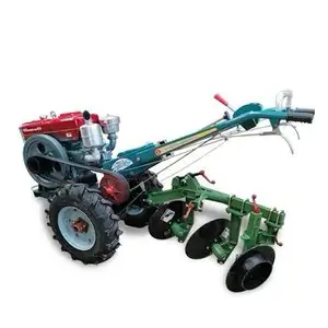 Tractor de caballos de dos ruedas, maquinaria agrícola, cultivadores de potencia de 12HP, Tractor para caminar, Mini granja, jardín, mano, tractor para caminar de granja de dos ruedas