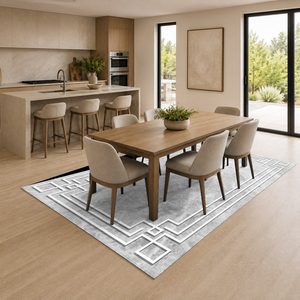 Tapis RUGS DEPOT LXDP-0783, vente en gros, crème ivoire, tapis traditionnel oriental imprimé numériquement, lavable en machine, chenille, antidérapant - Product Image 4