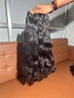 Extensions de cheveux humains vierges Remy indiens, non traités, bouclés et volumineux, tissages à double trame, double densité aux pointes, 100% naturels