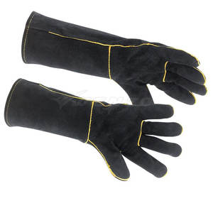 Gants de soudage en cuir de haute qualité, best-sellers, design personnalisé, en cuir de vache, doublés de polaire, pouce complet, respirants - Product Image 4