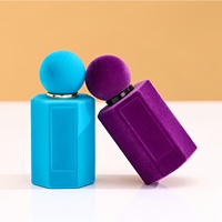 Flacons de parfum en verre transparent en gros, flacon en verre floqué, idéal pour la personnalisation et les étiquettes personnalisées
