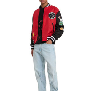 Chaqueta universitaria personalizada para hombre, fabricante OEM, lana y piel sintética, estilo de béisbol clásico con parches de chenilla, pedidos al por mayor - Product Image 1