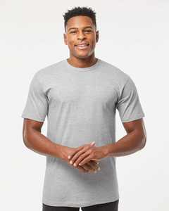 Tultex-Camiseta de peso pesado Unisex Tri-Blend Casual Heather Tee Anti-Pilling, camiseta de manga corta de ajuste moderno para hombres - Product Image 4