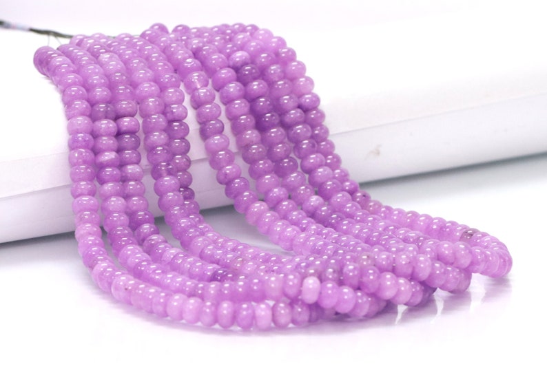 8mm smooth rondelle beads