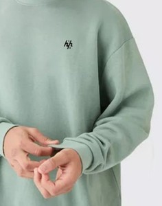 Recién llegado, Sudadera de cuello redondo de algodón 100% de calidad Premium con manga larga de gran tamaño para hombres, fabricada por Huzaifa Products - Product Image 6
