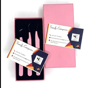 Best Professional 0.03mm Stainless Steel 10mm Eyelash Extension Tweezers 90 Degree Bend Durable <b>Precision</b> Sustainable Grip - Product Image 1