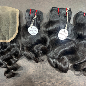 Hermosa extensión de cabello humano crudo indio Onda del cuerpo Onda de agua Pelucas de encaje El mejor precio en encaje HD - Product Image 1