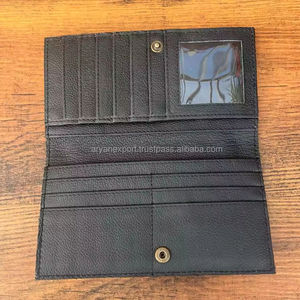 Nueva billetera tallada a mano, billetera plegable de cuero de vaca, billeteras florales, diseño de cuero mecanizado para mujer, billetera de cuero genuino - Product Image 4