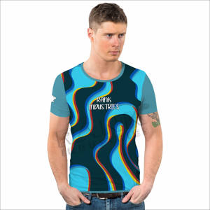 Algodón hecho sublimación impresión hombres camisetas gran oferta hombres camisetas Etiqueta Privada hombres camisetas - Product Image 2